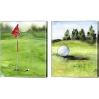 Framed Tee Off Time 2 Piece Canvas Print Set