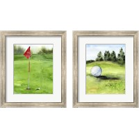 Framed Tee Off Time 2 Piece Framed Art Print Set