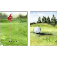 Framed Tee Off Time 2 Piece Art Print Set