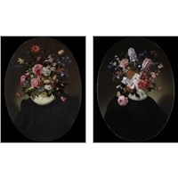 Framed 'Flowering Masters 2 Piece Art Print Set' border=