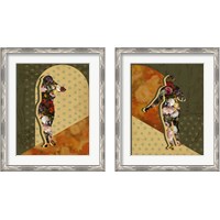Framed 'Goddess of the Flora 2 Piece Framed Art Print Set' border=