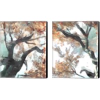 Framed 'Fall Tree 2 Piece Canvas Print Set' border=