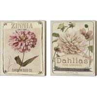 Framed Vintage Seed Packets 2 Piece Canvas Print Set