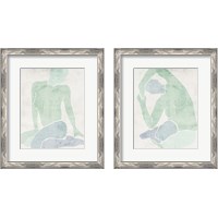 Framed 'Stretching 2 Piece Framed Art Print Set' border=
