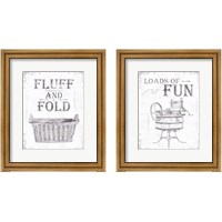 Framed 'Laundry Today 2 Piece Framed Art Print Set' border=