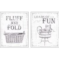 Framed 'Laundry Today 2 Piece Art Print Set' border=