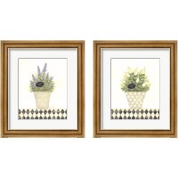 Framed 'Herb 2 Piece Framed Art Print Set' border=