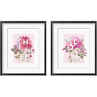 Framed 'Bloom & Shine 2 Piece Framed Art Print Set' border=