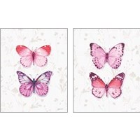 Framed 'Obviously Pink 2 Piece Art Print Set' border=