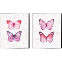 Framed 'Obviously Pink 2 Piece Canvas Print Set' border=