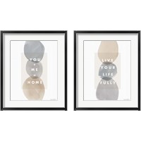 Framed 'Think Neutral 2 Piece Framed Art Print Set' border=