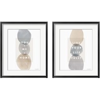 Framed 'Think Neutral 2 Piece Framed Art Print Set' border=