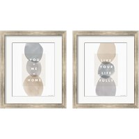 Framed 'Think Neutral 2 Piece Framed Art Print Set' border=