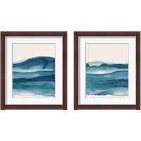 Framed Coastal Ink 2 Piece Framed Art Print Set