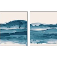 Framed 'Coastal Ink 2 Piece Art Print Set' border=
