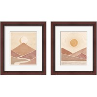 Framed Mid Century Landscape 2 Piece Framed Art Print Set