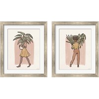 Framed 'Plant Ladies 2 Piece Framed Art Print Set' border=
