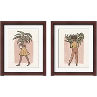 Framed 'Plant Ladies 2 Piece Framed Art Print Set' border=