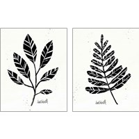 Framed Botanical Sketches 2 Piece Art Print Set
