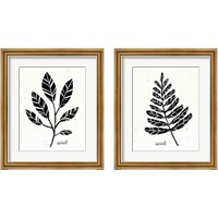 Framed 'Botanical Sketches 2 Piece Framed Art Print Set' border=