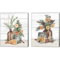 Framed 'Seasonal Market 2 Piece Canvas Print Set' border=