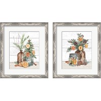 Framed 'Seasonal Market 2 Piece Framed Art Print Set' border=