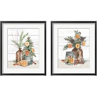 Framed 'Seasonal Market 2 Piece Framed Art Print Set' border=