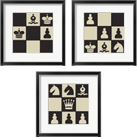 Framed Chess Puzzle 3 Piece Framed Art Print Set