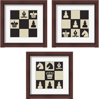 Framed Chess Puzzle 3 Piece Framed Art Print Set