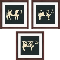 Framed Refined Holstein 3 Piece Framed Art Print Set