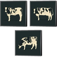 Framed Refined Holstein 3 Piece Canvas Print Set
