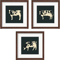 Framed Refined Holstein 3 Piece Framed Art Print Set