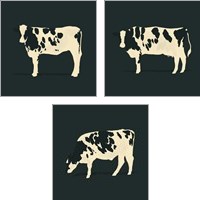 Framed Refined Holstein 3 Piece Art Print Set
