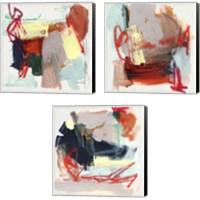 Framed Abstract Metro Maps 3 Piece Canvas Print Set