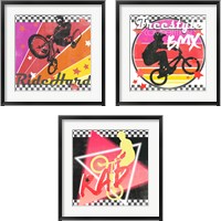 Framed 'Rad Times 3 Piece Framed Art Print Set' border=