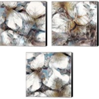 Framed Neutral Summer Leaves 3 Piece Canvas Print Set