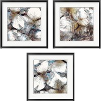 Framed Neutral Summer Leaves 3 Piece Framed Art Print Set