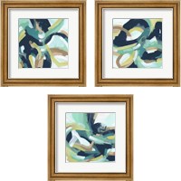 Framed 'Mint Synergy 3 Piece Framed Art Print Set' border=