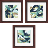 Framed 'Mint Synergy 3 Piece Framed Art Print Set' border=