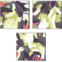Framed 'Martini Swirl 3 Piece Canvas Print Set' border=