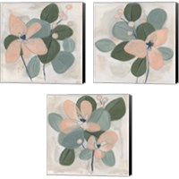 Framed 'Posey Impasto 3 Piece Canvas Print Set' border=