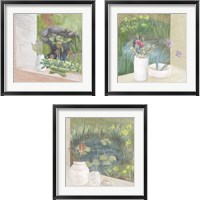 Framed Window Plants 3 Piece Framed Art Print Set
