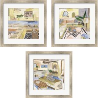 Framed 'Sunshine Inside 3 Piece Framed Art Print Set' border=
