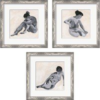 Framed 'Intimity 3 Piece Framed Art Print Set' border=