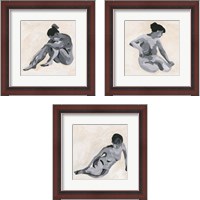 Framed 'Intimity 3 Piece Framed Art Print Set' border=