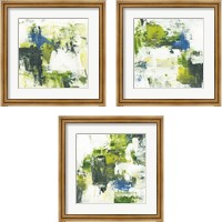 Framed 'Summer Meadow 3 Piece Framed Art Print Set' border=