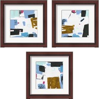 Framed 'Sunny Winter Day  3 Piece Framed Art Print Set' border=