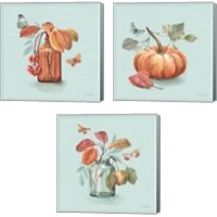 Framed 'Autumn in Nature 3 Piece Canvas Print Set' border=