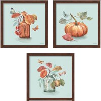 Framed 'Autumn in Nature 3 Piece Framed Art Print Set' border=