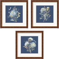 Framed 'Bohemian Blue 3 Piece Framed Art Print Set' border=